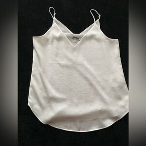 Express White V-Neck Satin Cami